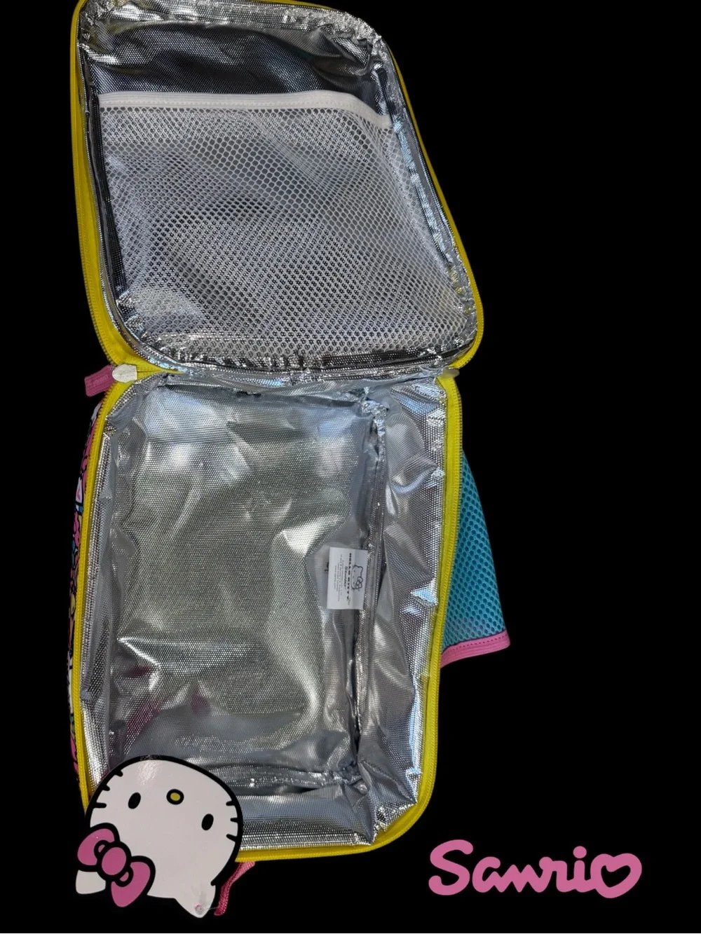 Adorable NWT Sanrio Hello Kitty Pink Sequin Lunch Bag